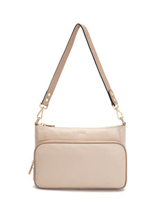 Serenade Felicity Leather Xbody Bag with RFID Compartment Ivory