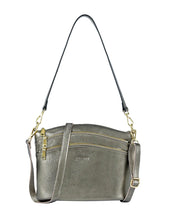 Load image into Gallery viewer, Serenade Grace Leather Crossbody Bag Pewter