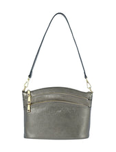 Load image into Gallery viewer, Serenade Grace Leather Crossbody Bag Pewter