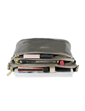 Load image into Gallery viewer, Serenade Grace Leather Crossbody Bag Pewter