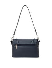 Load image into Gallery viewer, Serenade Vivienne Leather Flap Pver Bag Navy