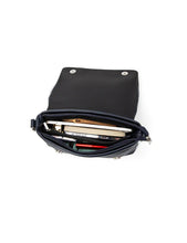 Load image into Gallery viewer, Serenade Vivienne Leather Flap Pver Bag Navy