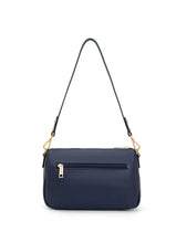 Load image into Gallery viewer, Serenade Gabby Multi Cmpt Leather Xbody Bag Navy