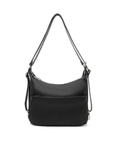 Load image into Gallery viewer, Serenade Kayleigh Convertible Leather Shoulder/Backpack Black