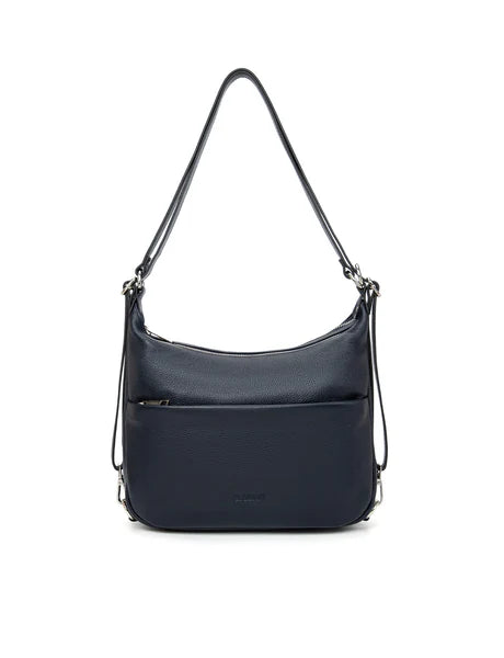Serenade Kayleigh Convertible Leather Shoulder/Backpack Navy