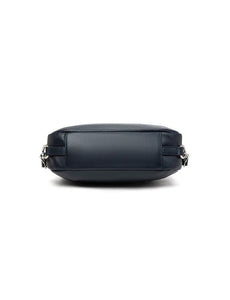 Serenade Kayleigh Convertible Leather Shoulder/Backpack Navy