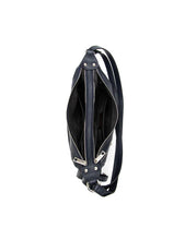 Load image into Gallery viewer, Serenade Kayleigh Convertible Leather Shoulder/Backpack Navy