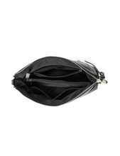 Load image into Gallery viewer, Serenade Alanna Leather Hobo Bag Black