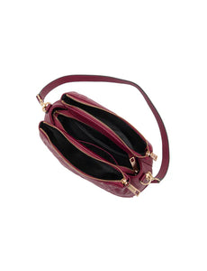 Serenade Rosie 3 Compartment Leather Bag Bur