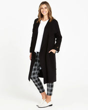 Load image into Gallery viewer, Betty Basics Rudie Trench Coatigan Black