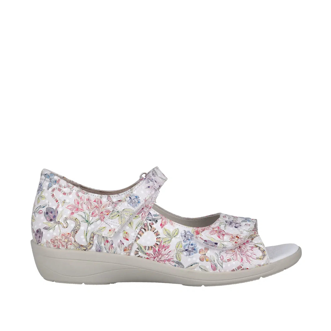 Cabello Re3405 White Print Womens Shoes