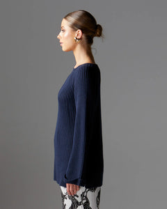 Fate + Becker Bluebell Rib Tunic Navy