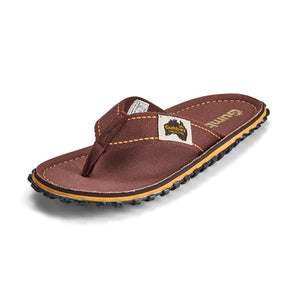 Gumbies Miler 1000 Thongs Brown