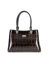 Load image into Gallery viewer, Serenade Leopard Triple Compartment Leather Bag