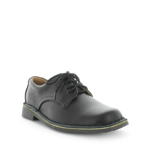 Wilde Janna Wide Fit School Shoe Black Smooth