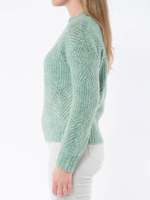 Load image into Gallery viewer, Jump Pointelle Pullover Green Tea