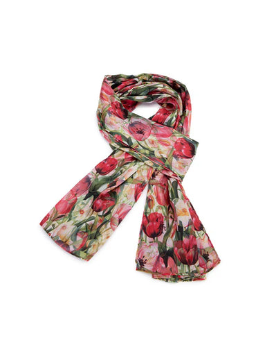 Serenade Spring Tulip Double Sided Scarf