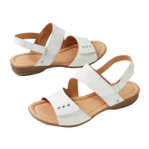 Supersoft Bills White Gum Leather Sandals