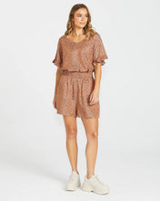 Load image into Gallery viewer, Sass Clothing Davie Top Sandy Tan Animal Print