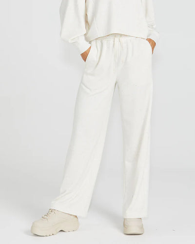 Betty Basics Giselle Sweatpant Cream Fleck