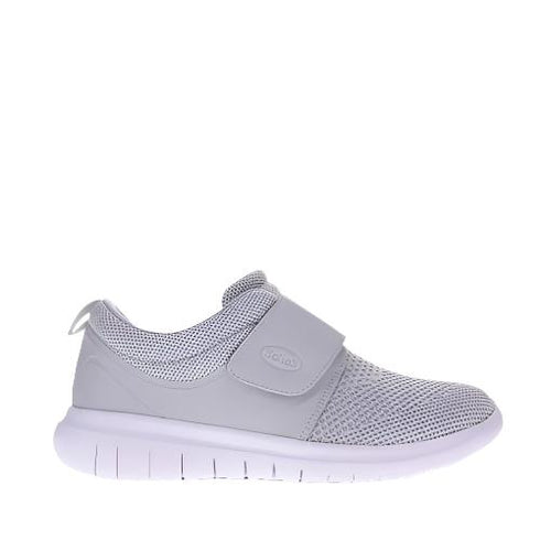 Scholl Valerie Velcro Grey Womens Shoes Sneaker