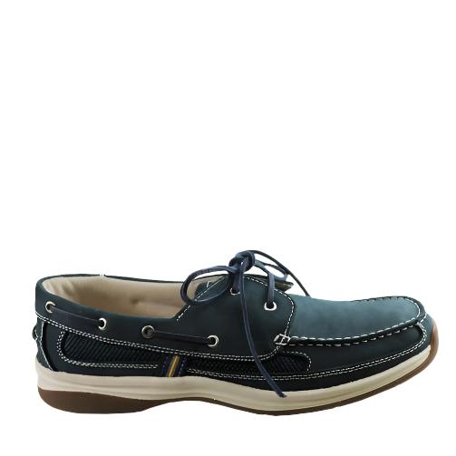 Slatters Shackle Navy Mens Shoesable Leather Shoes