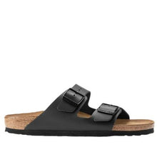 Load image into Gallery viewer, Birkenstock Arizona Black Smooth Leather Regular