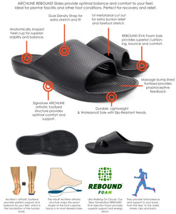 Axign Rebound Orthotic Slides Black