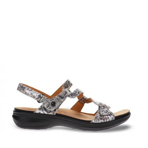 Revere Miami Back Strap Sandal - Silver Safari