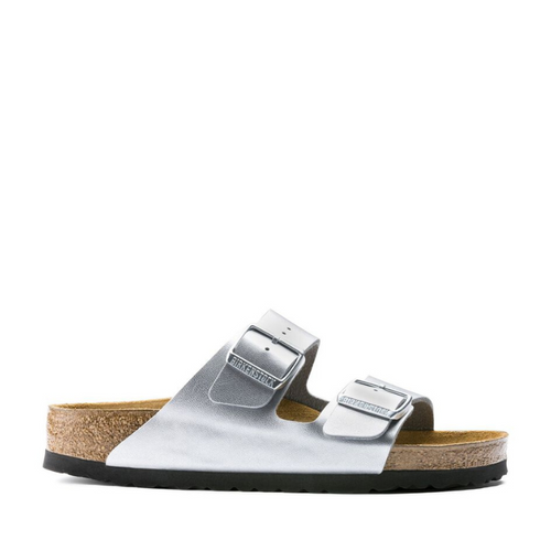 Birkenstock Arizona Silver Birko-flor Regular