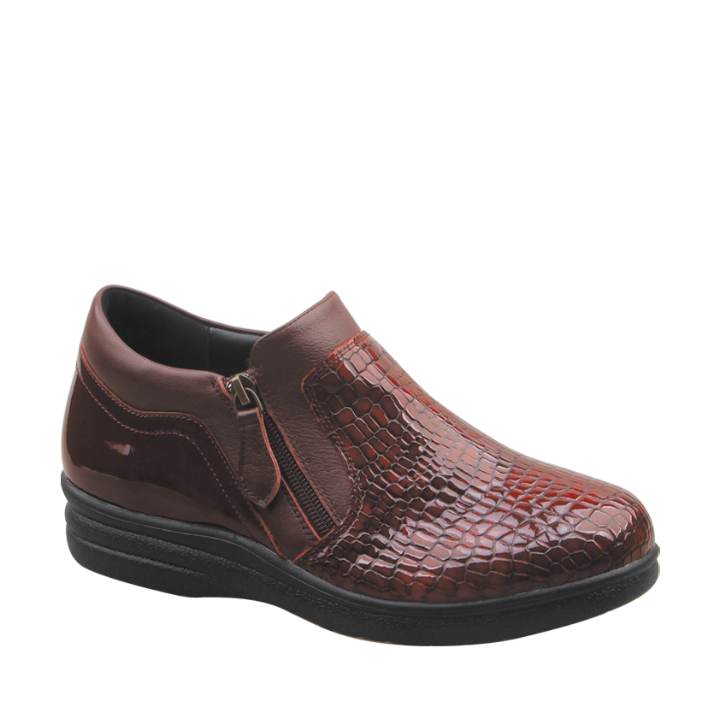 Pure Comfort Saara Wine Croco Patent