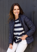 Load image into Gallery viewer, Jump Panel Stripe Pullover Ink/Mist