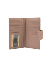 Load image into Gallery viewer, Serenade Faith Tab Leather Wallet RFID Macchiato