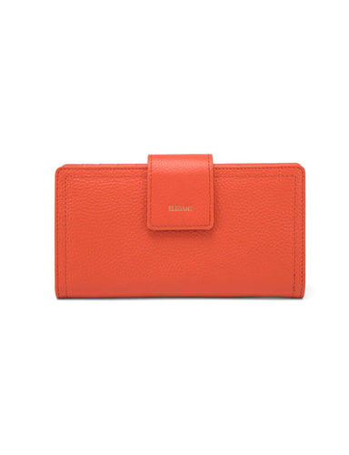 Serenade Faith Tab Leather Wallet Rfid Tangerine