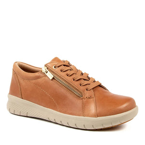 Ziera Solar Xf Zr Tan Leather Sneaker