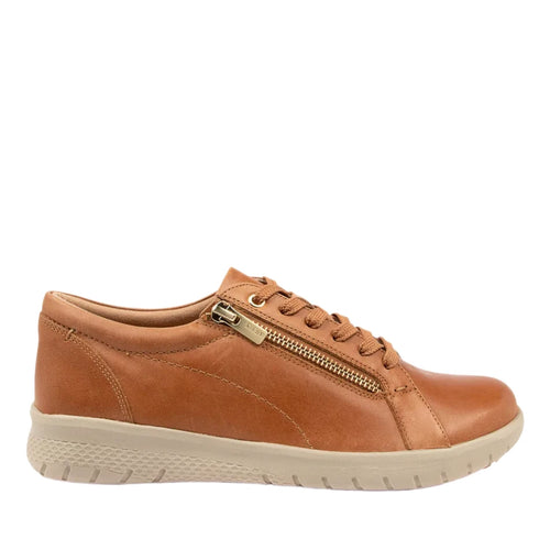 Ziera Solar Xf Zr Tan Leather Sneaker