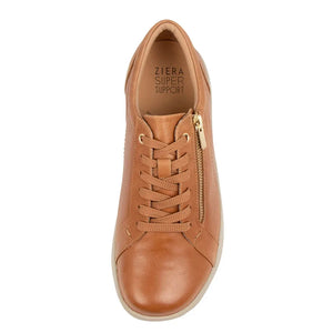 Ziera Solar Xf Zr Tan Leather Sneaker