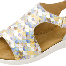 Load image into Gallery viewer, Ziera Basma Blue Bubbl Leather Womens Shoes