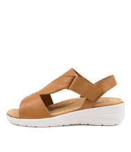 Load image into Gallery viewer, Ziera Nazly Tan Leather Womens Shoes