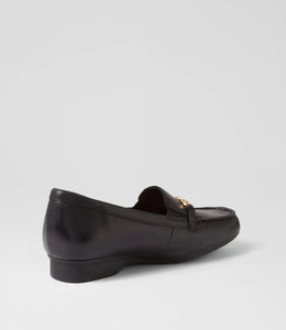 Ziera Fenders Xf Black Leather Loafers
