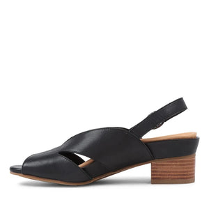 Ziera Addya XW Black Natural Heel Leather