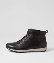 Load image into Gallery viewer, Ziera Balla Wide Black Leather Boot