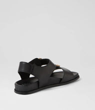Load image into Gallery viewer, Ziera Hastice W Black Leather Sandals