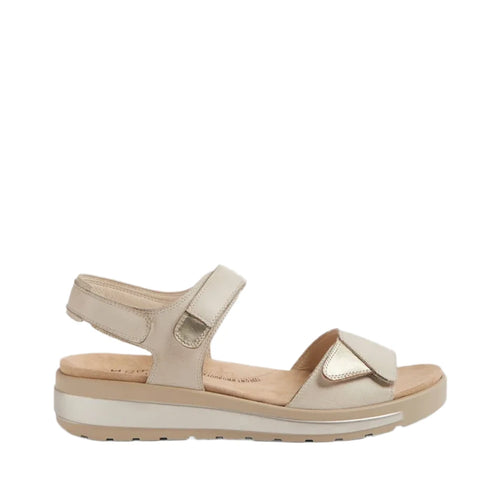 Ziera Geeley W Almond - Pale Gold Adjustable Sandal