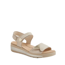 Load image into Gallery viewer, Ziera Geeley W Almond - Pale Gold Adjustable Sandal