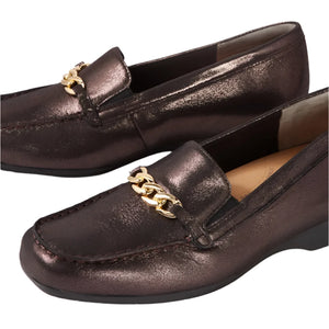 Ziera Fenders Xf Black Powder Leather Loafers