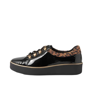 Ziera Zabbey W Black-tan Patent-suede