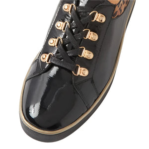 Ziera Zabbey W Black-tan Patent-suede