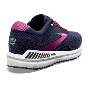 Brooks W Ariel 20 Wide D 076 Peacoat/vivid Viola/white