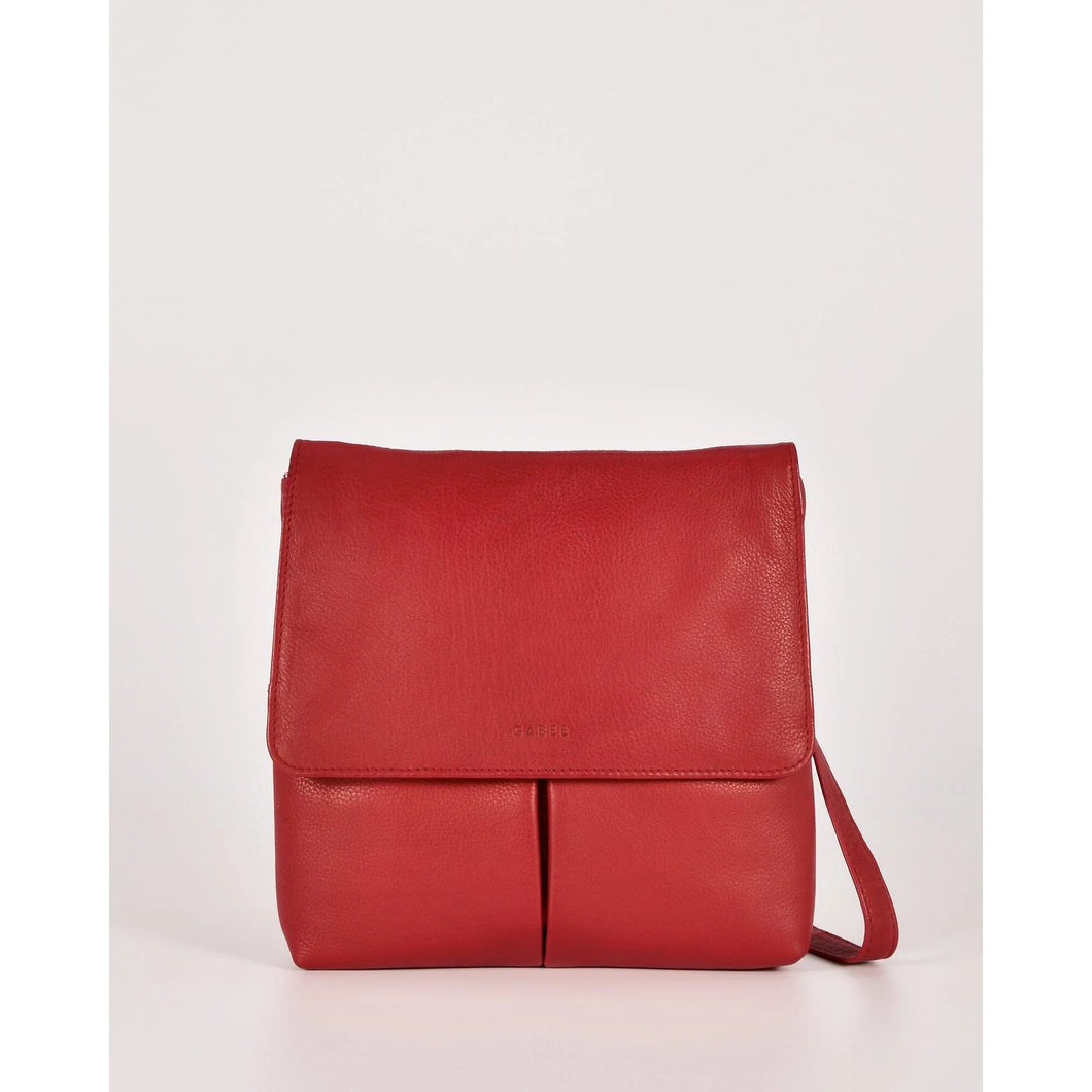 Gabee Ava Leather Crossbody Red